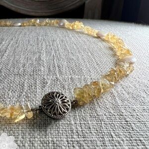 Vintage Pearl and Gemstone Necklace